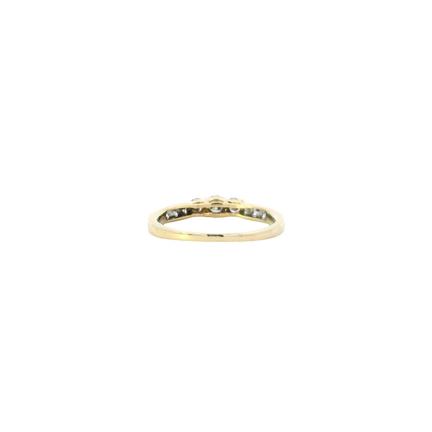 10K Yellow Gold Diamond Women's Ring- 0.44ct