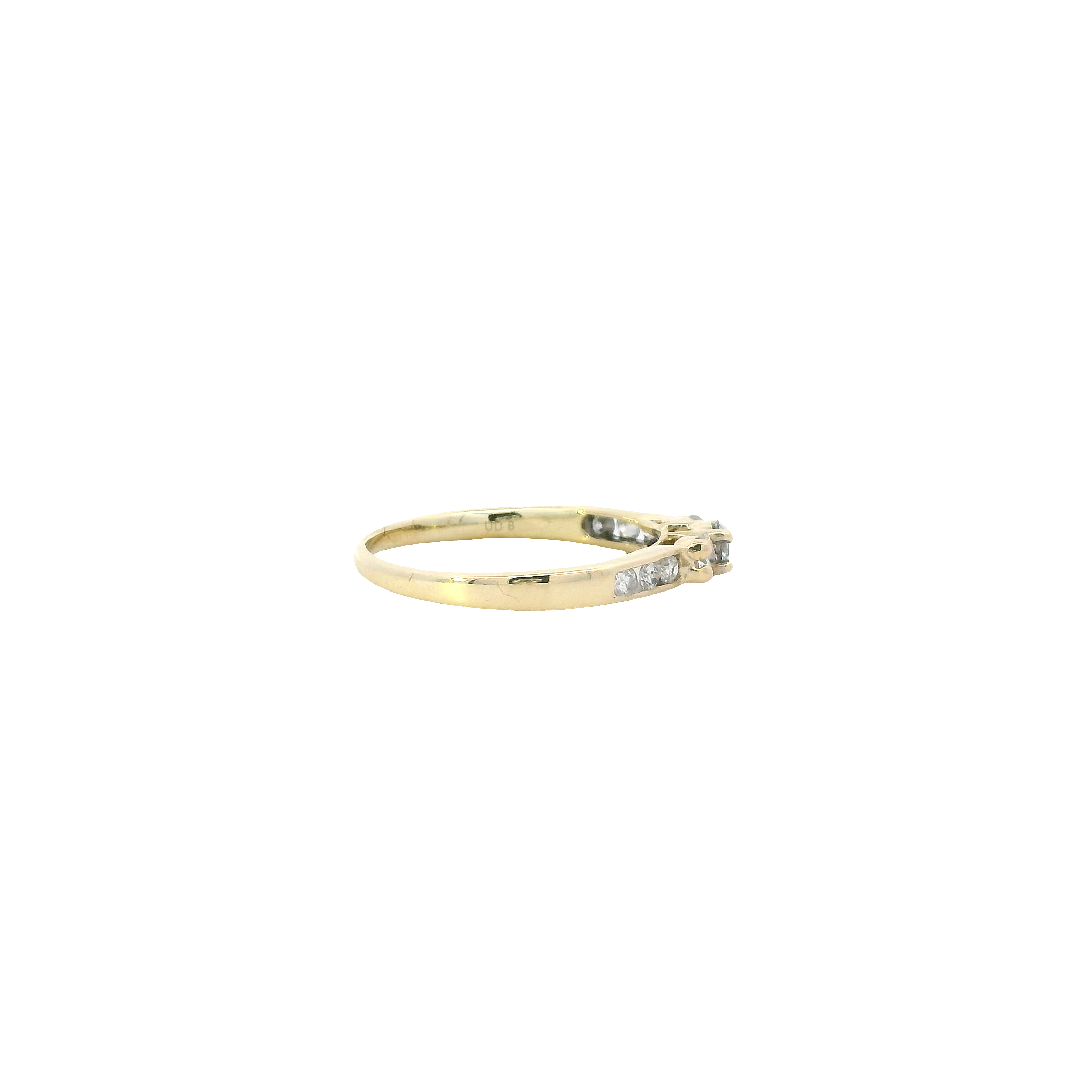 10K Yellow Gold Diamond Women's Ring- 0.44ct