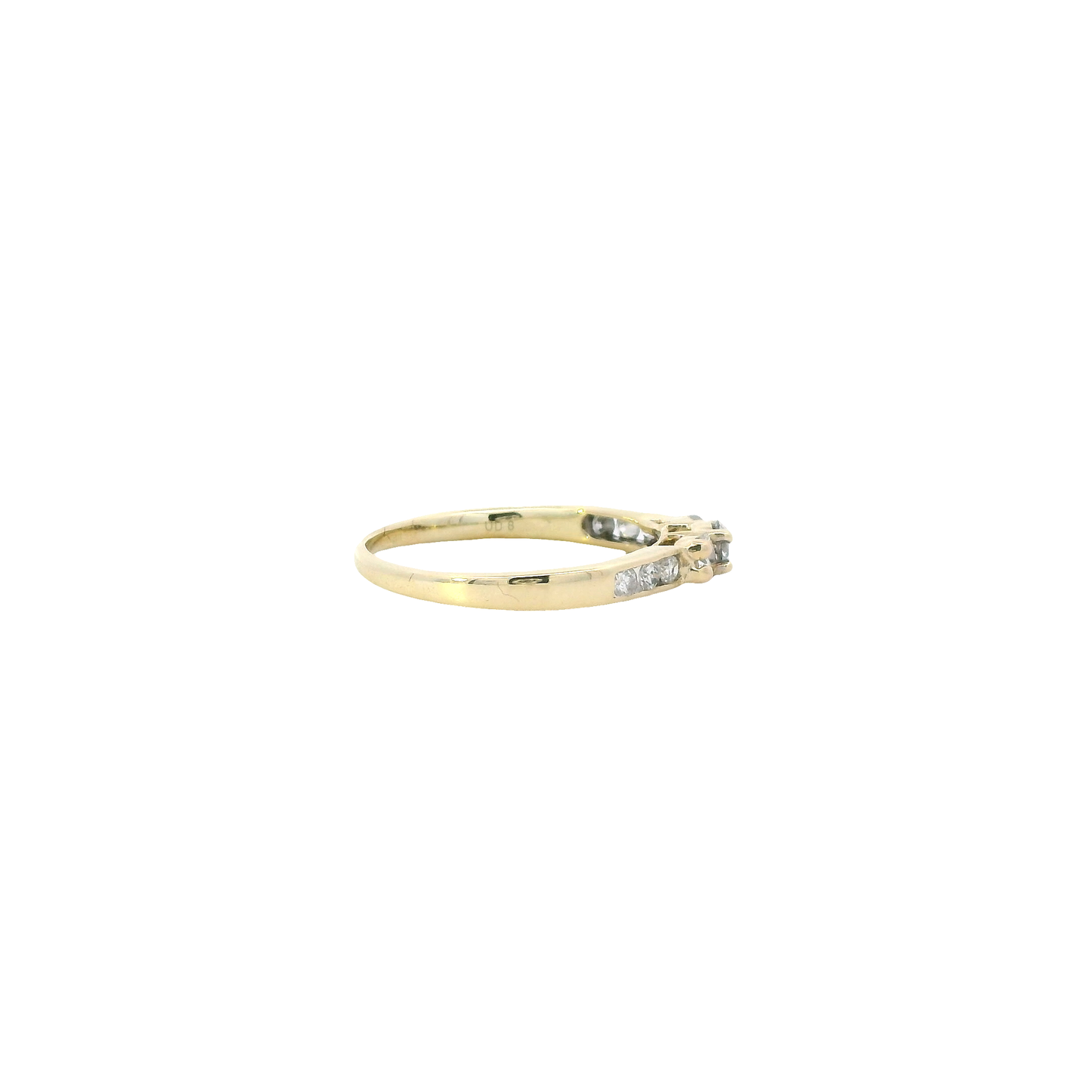 10K Yellow Gold Diamond Women's Ring- 0.44ct