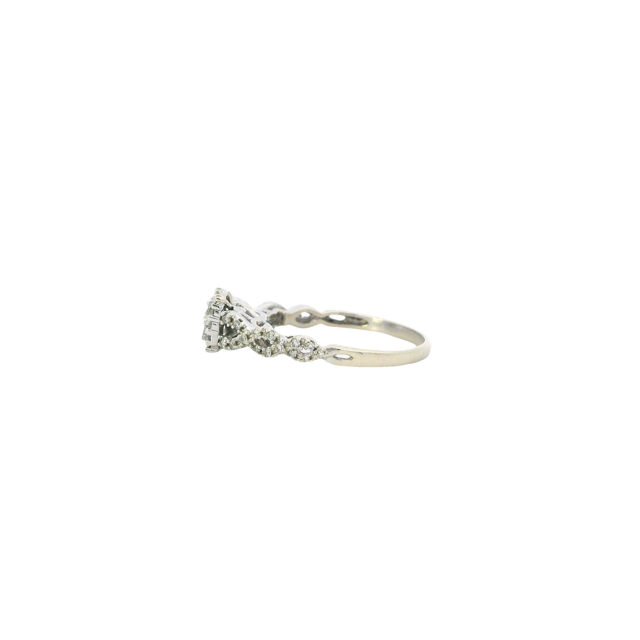 14K White Gold Diamond 