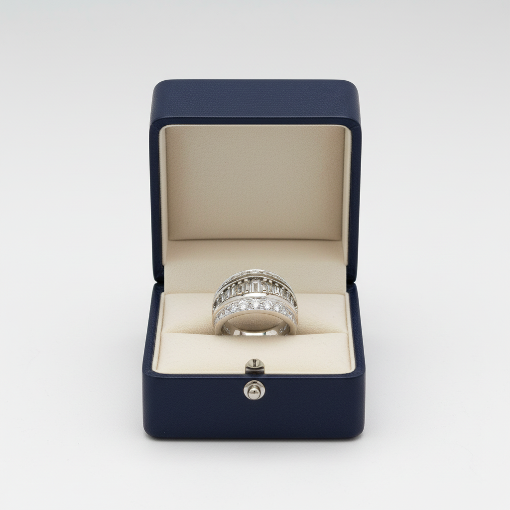 14K White Gold Diamond Women's Ring - 0.80ct
