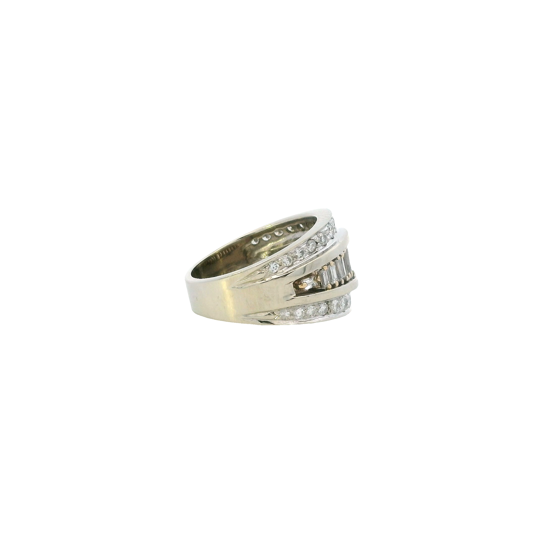 14K White Gold Diamond Women's Ring - 0.80ct