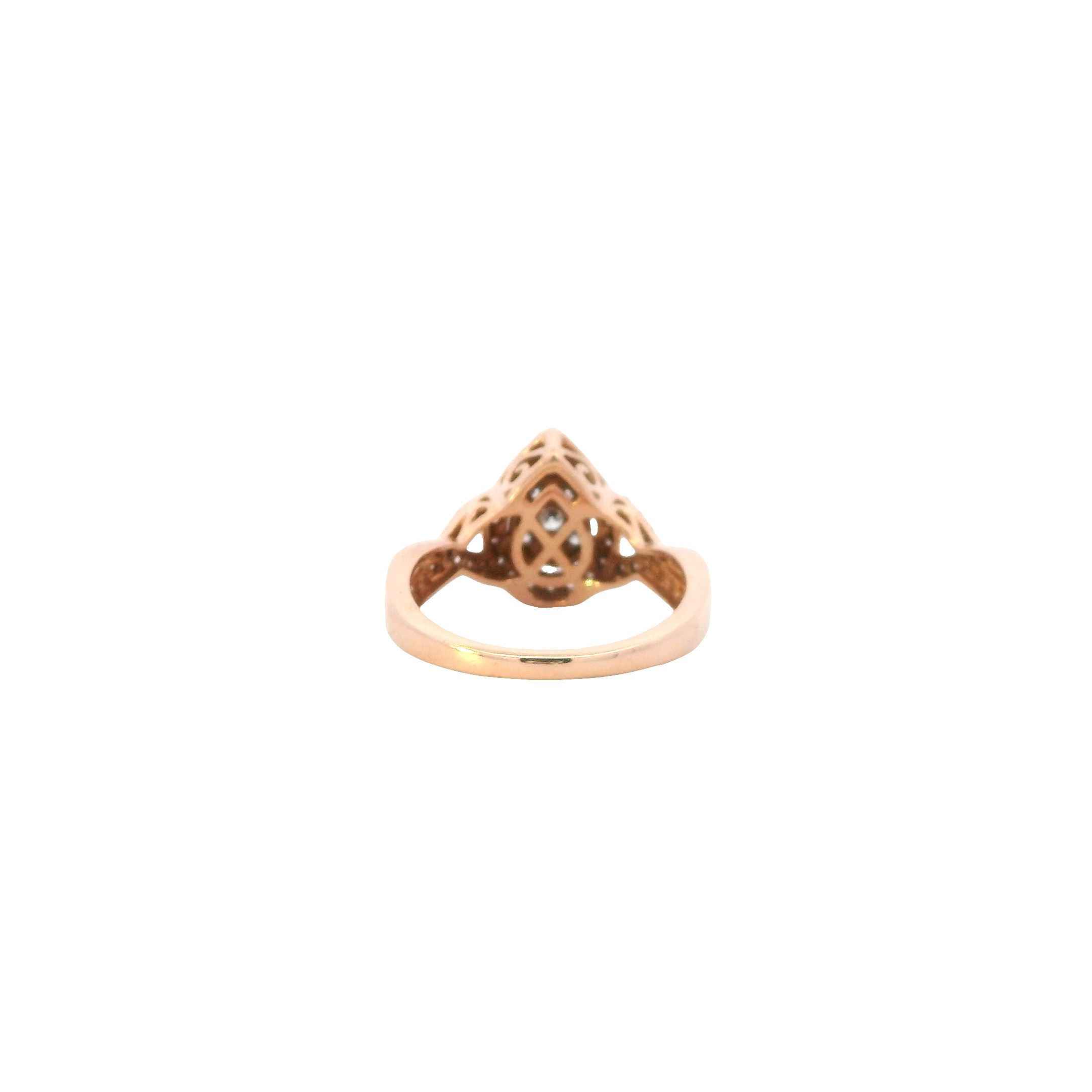 14K Rose Gold Diamond Women's Ring - 0.67ct