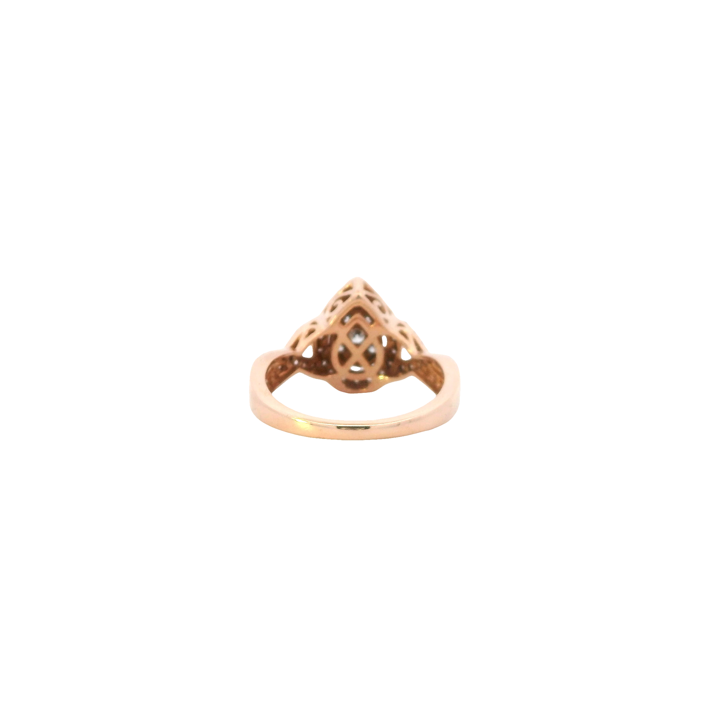 14K Rose Gold Diamond Women's Ring - 0.67ct