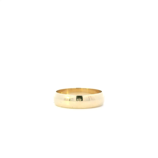 Benchmark 14K Yellow Gold Comfort Band