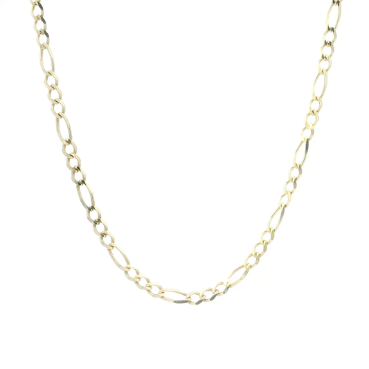 14K Yellow Gold 22" Figaro Chain