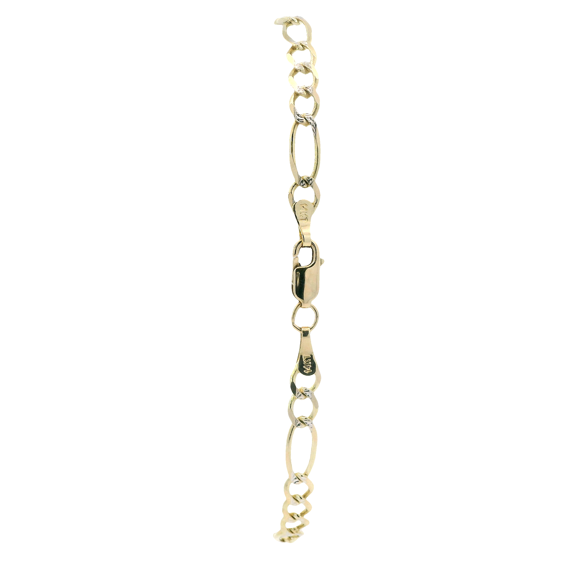 14K Yellow Gold Figaro Bracelet