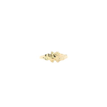 10K Yellow Gold Nugget Women's Ring