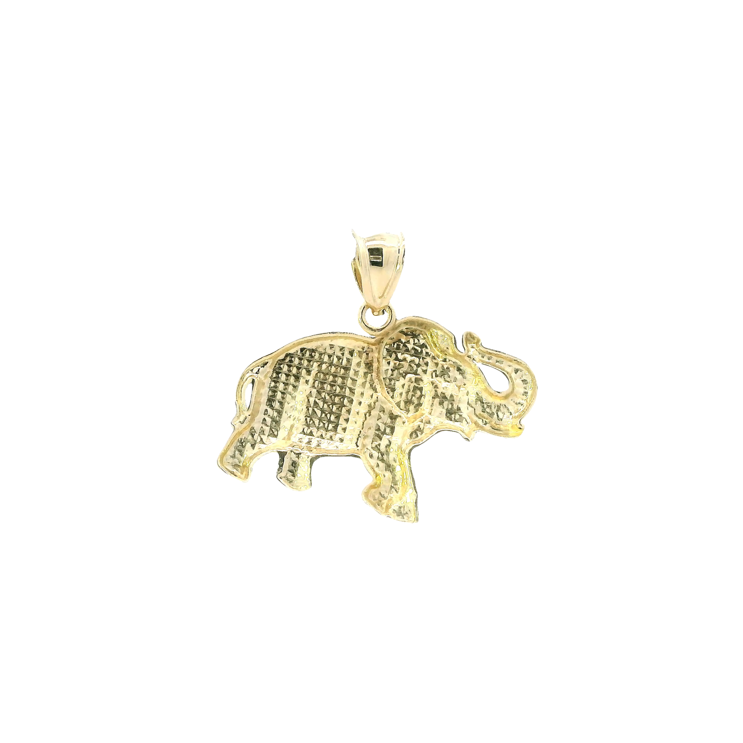 10K Yellow Gold Elephant Pendant