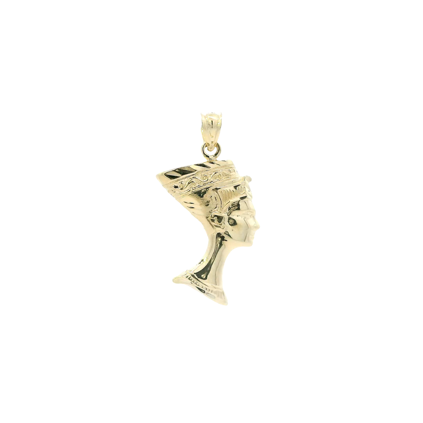 10K Yellow Gold Neffertiti Pendant