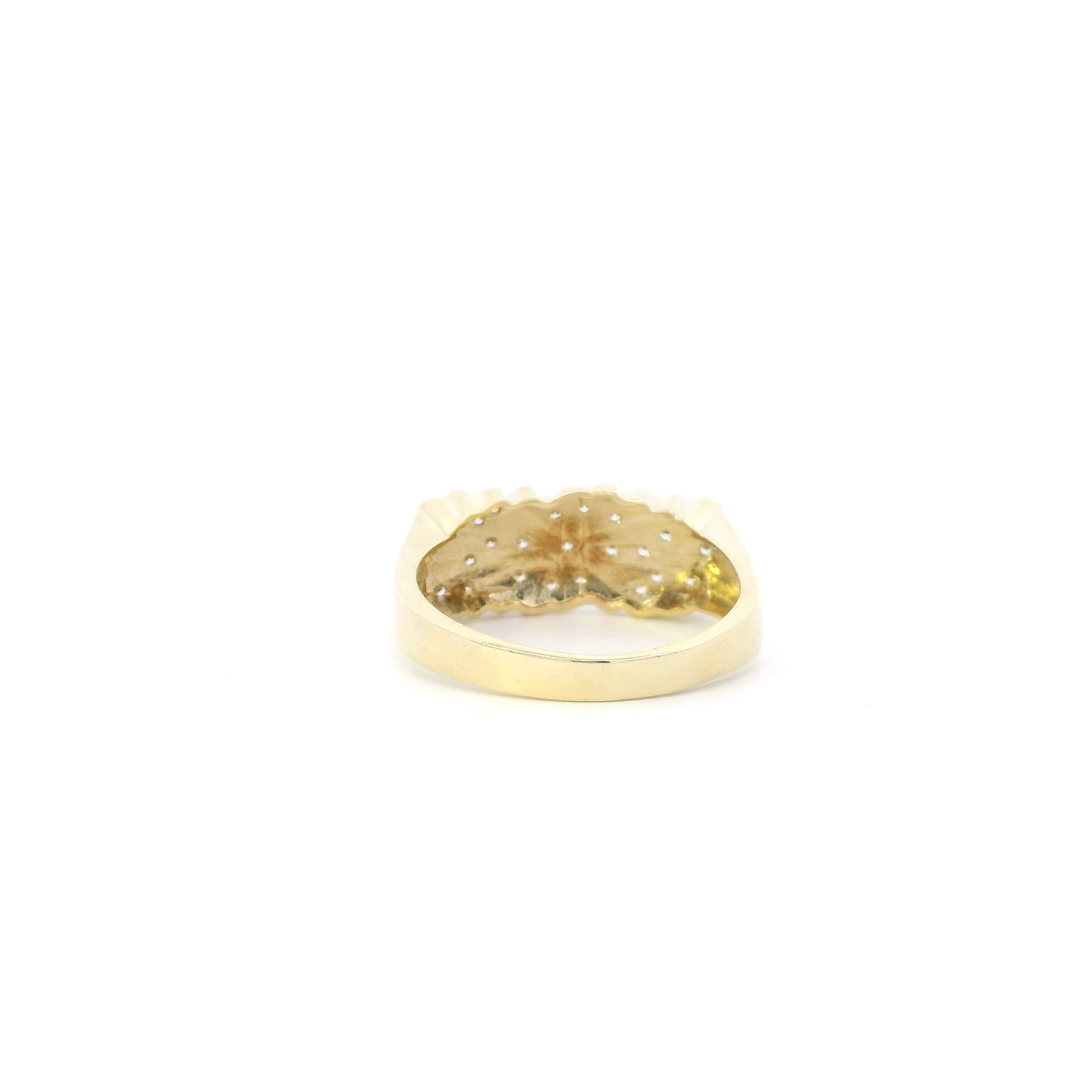10K Yellow Gold Nugget Men's Ring