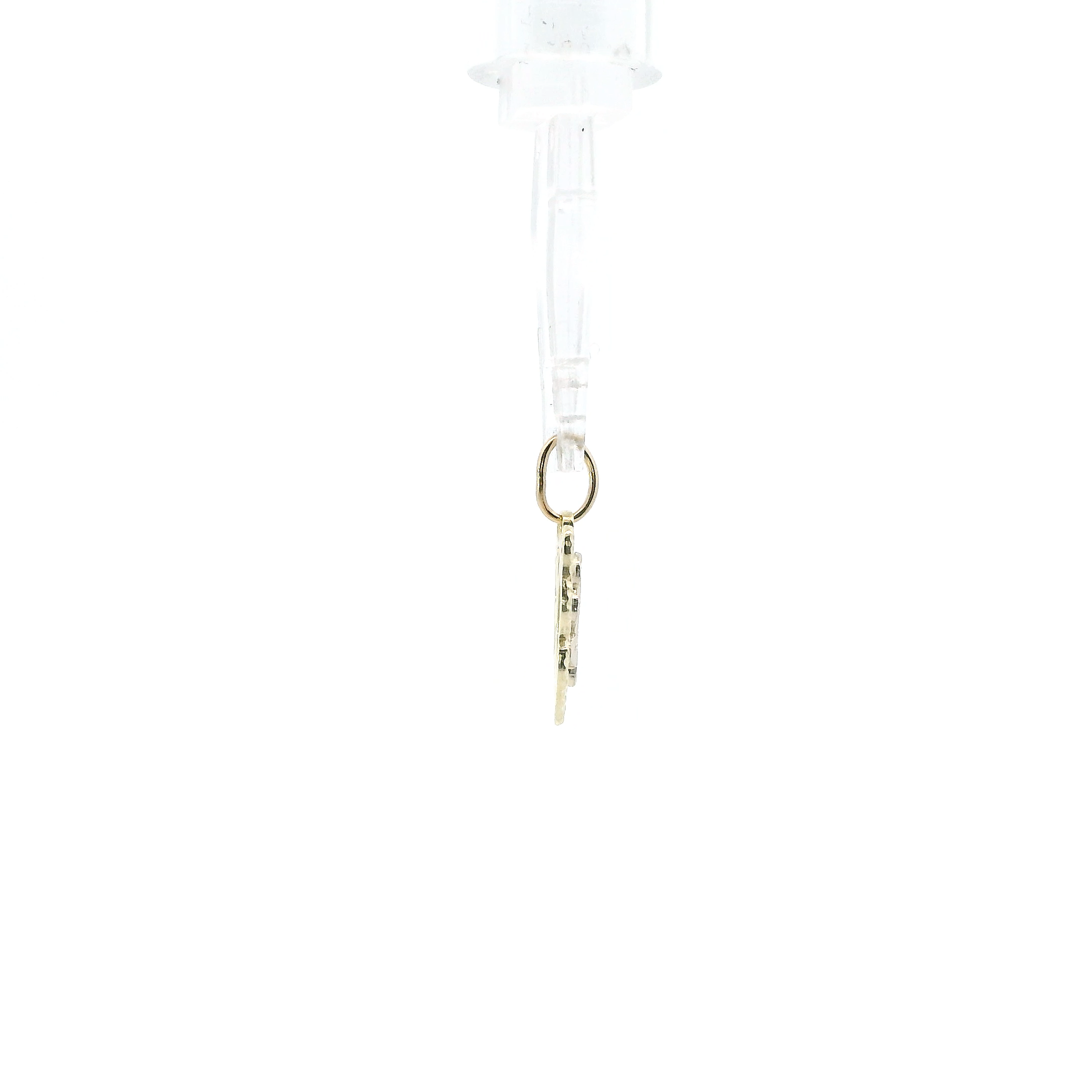 14K Tri Color Gold Butterfly Pendant