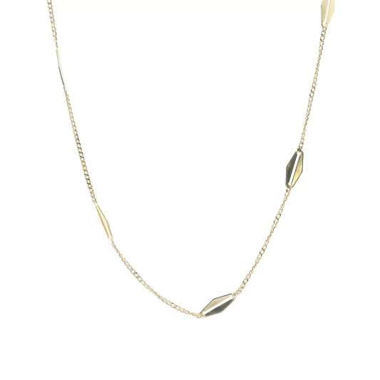 14K Yellow Gold 22" Diamond Linked Cuban Chain