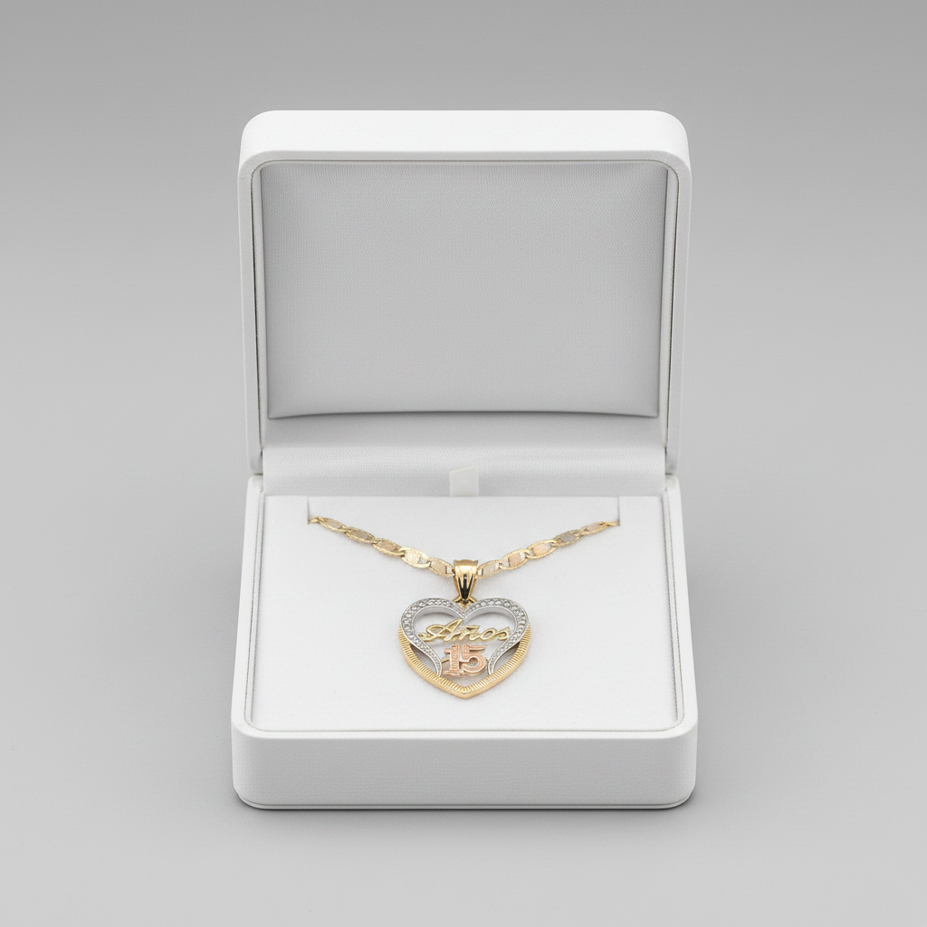 14K Tri Color 