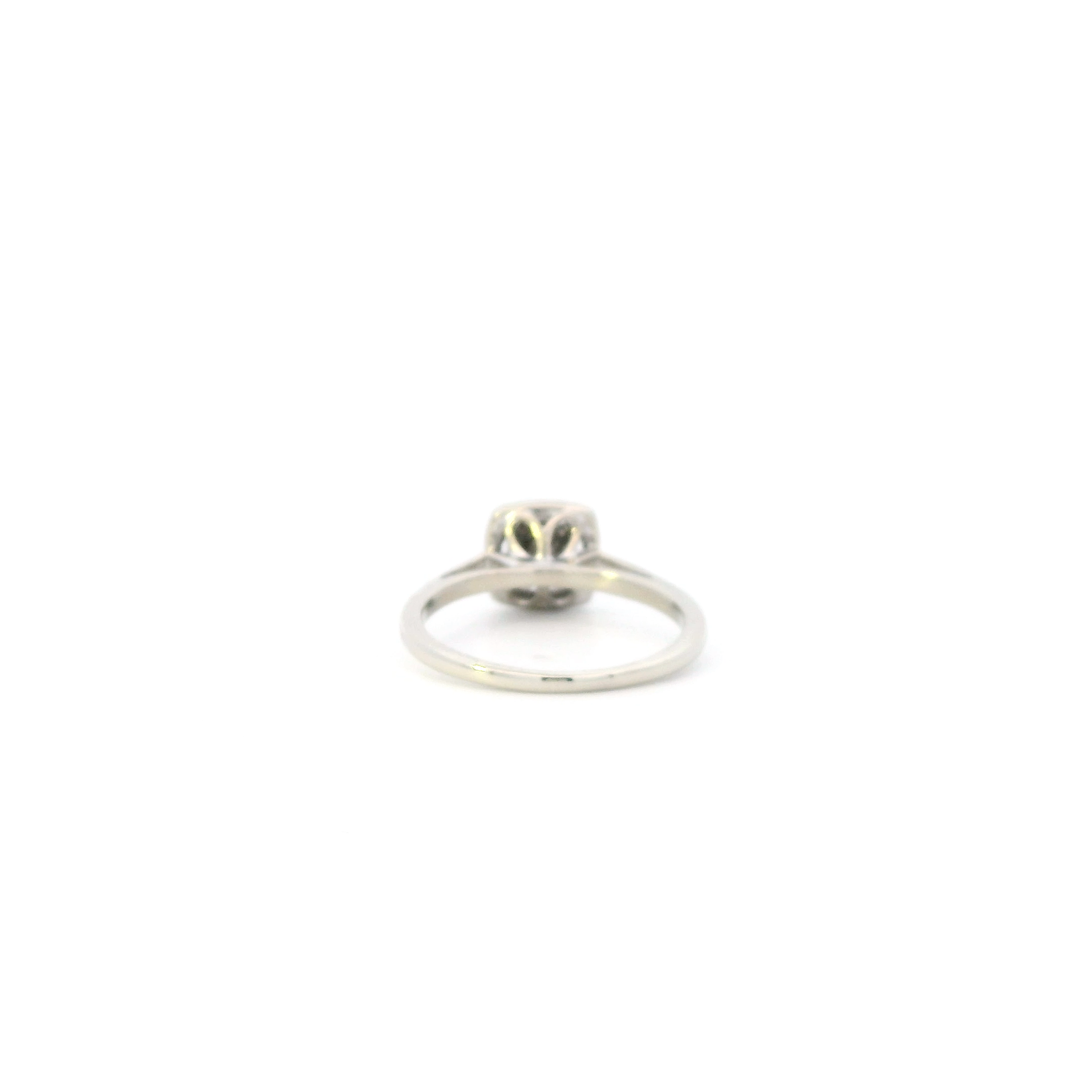 10K White Gold Diamond Women's Ring-0.10ct
