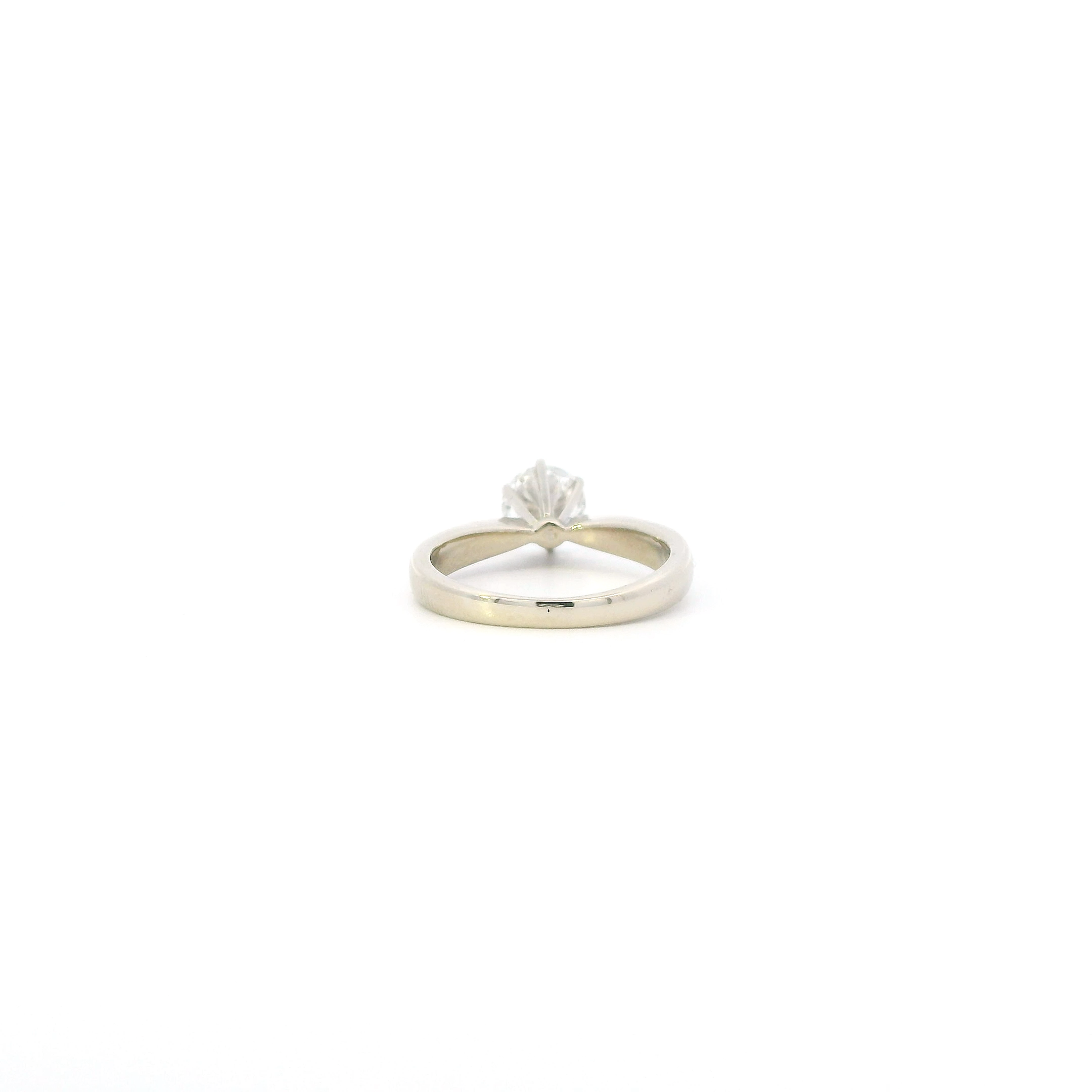14K Yellow Gold Solitaire Diamond Women's Ring-0.87ct