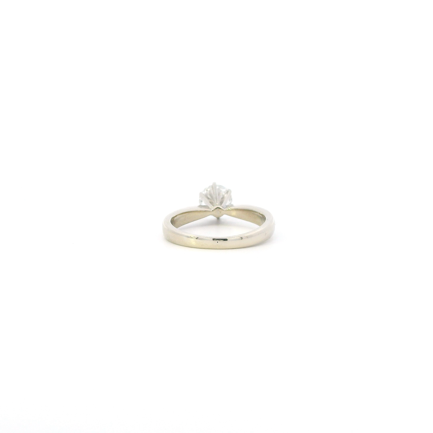 14K Yellow Gold Solitaire Diamond Women's Ring-0.87ct