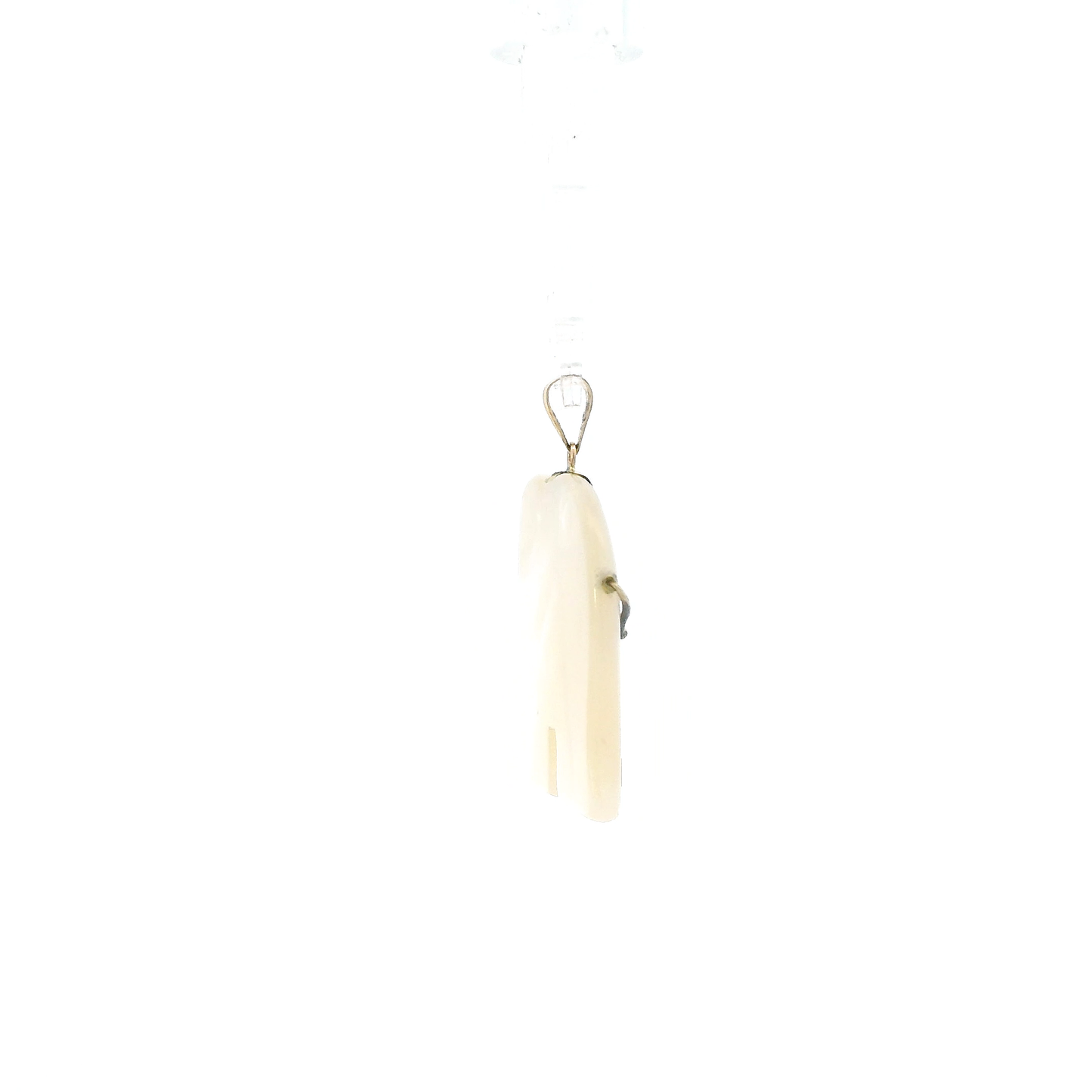 10K Yellow Gold Mother of Pearl Elephant Pendant