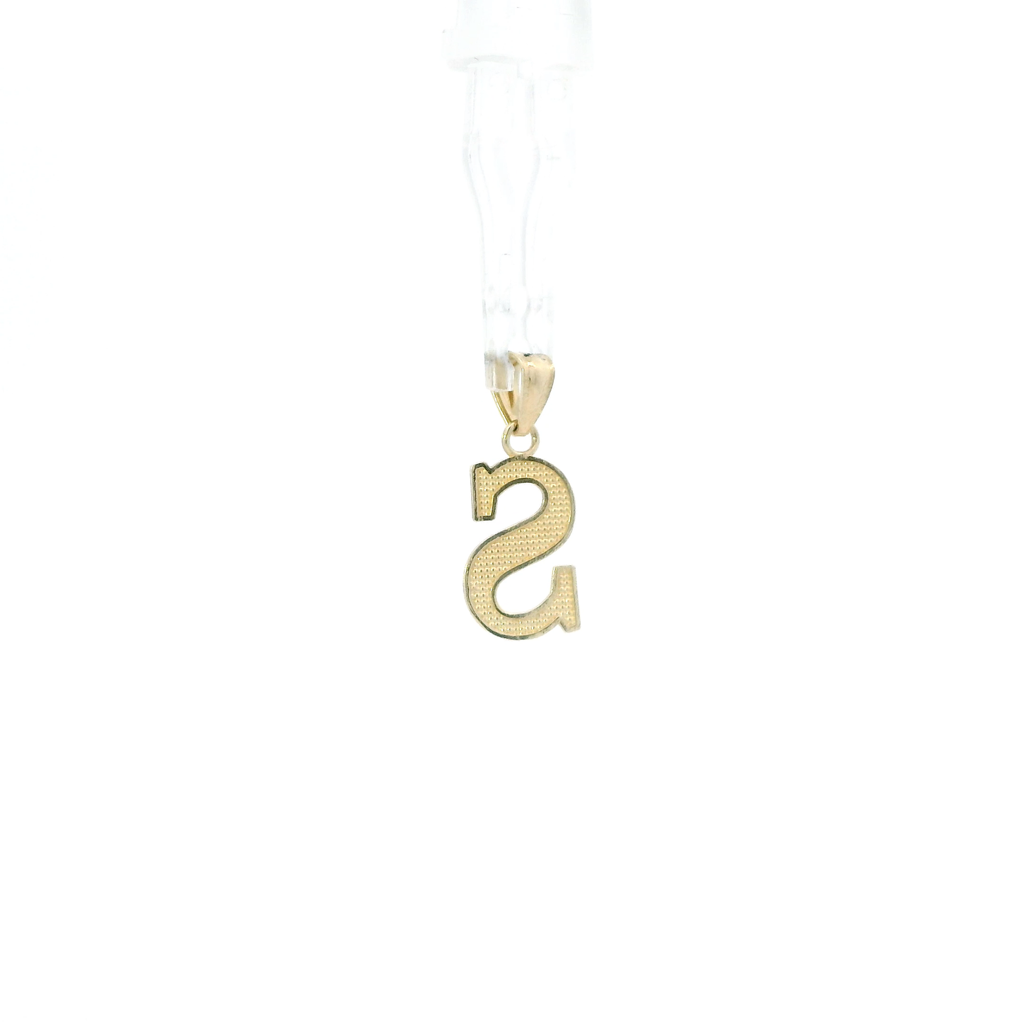 10K Yellow Gold Letter "S" Pendant