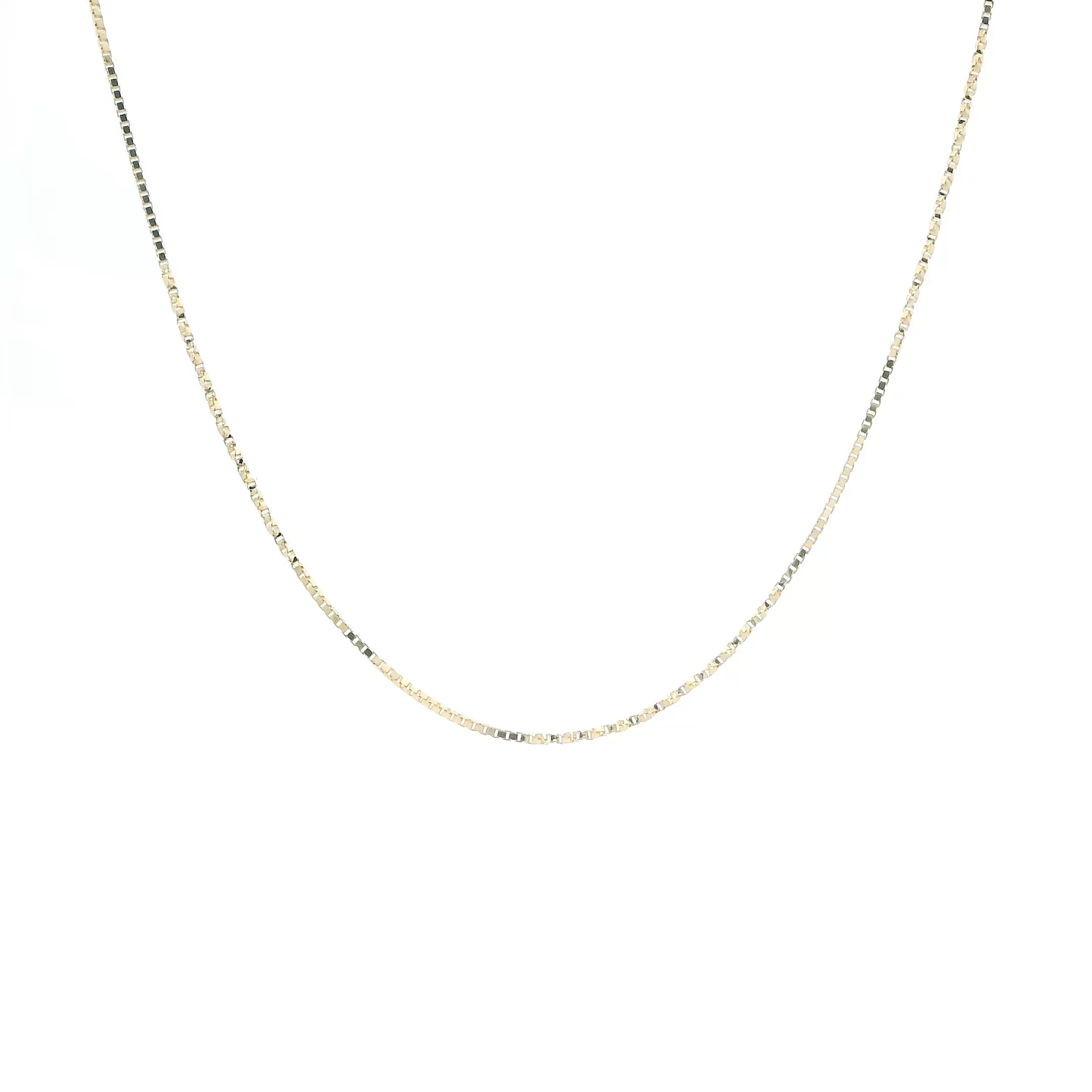 14K Yellow Gold 18" Fancy Box Chain