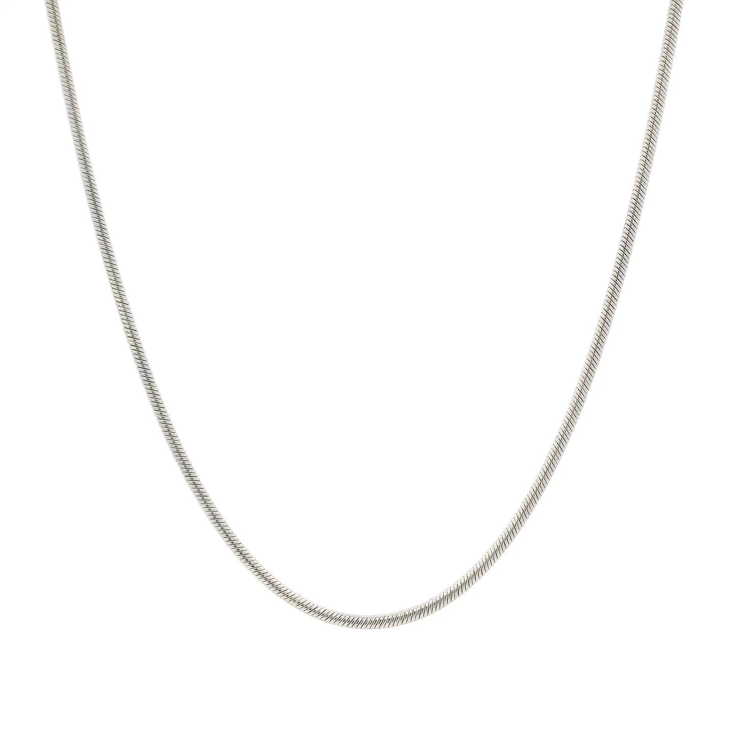 14K White Gold 20" Snake Chain