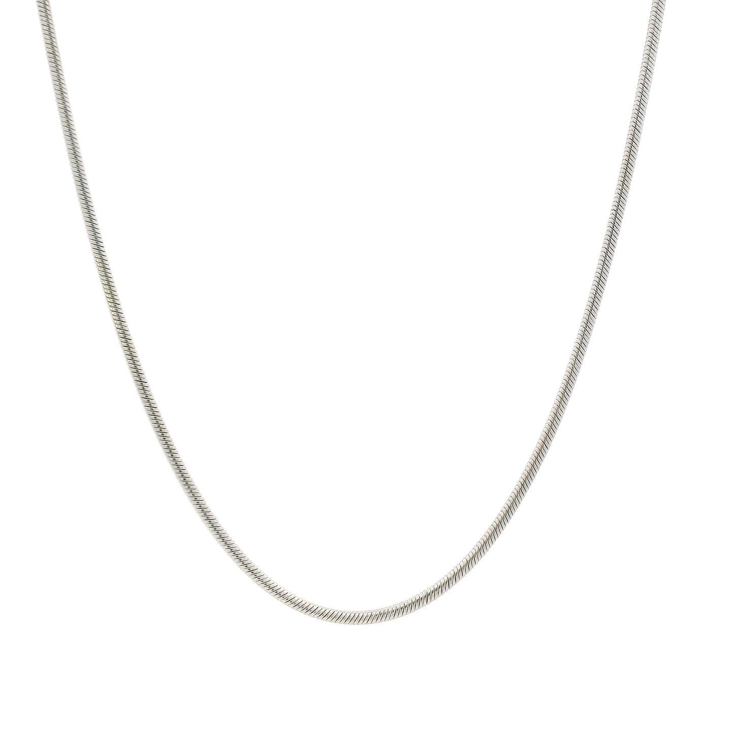 14K White Gold 20" Snake Chain