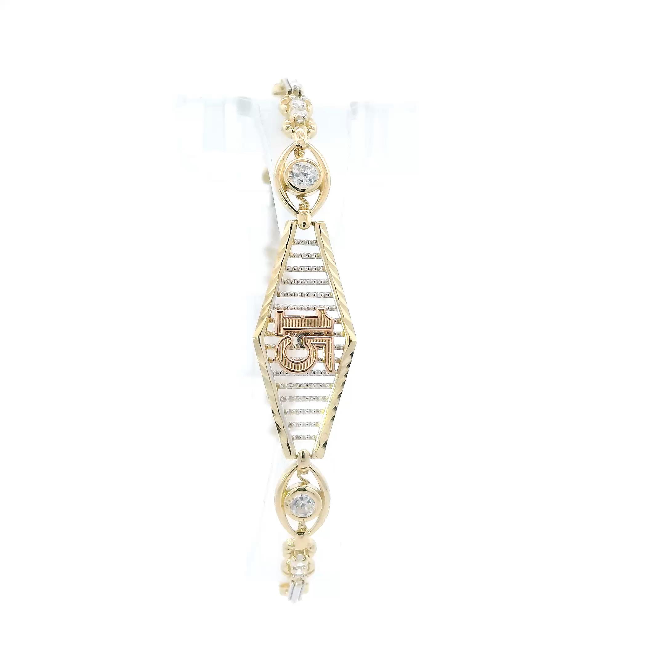 14K Tri Color 