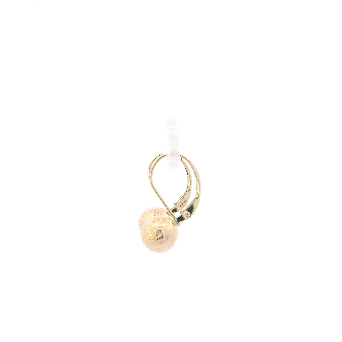 10K Yellow Gold Ball Dangle Earrings