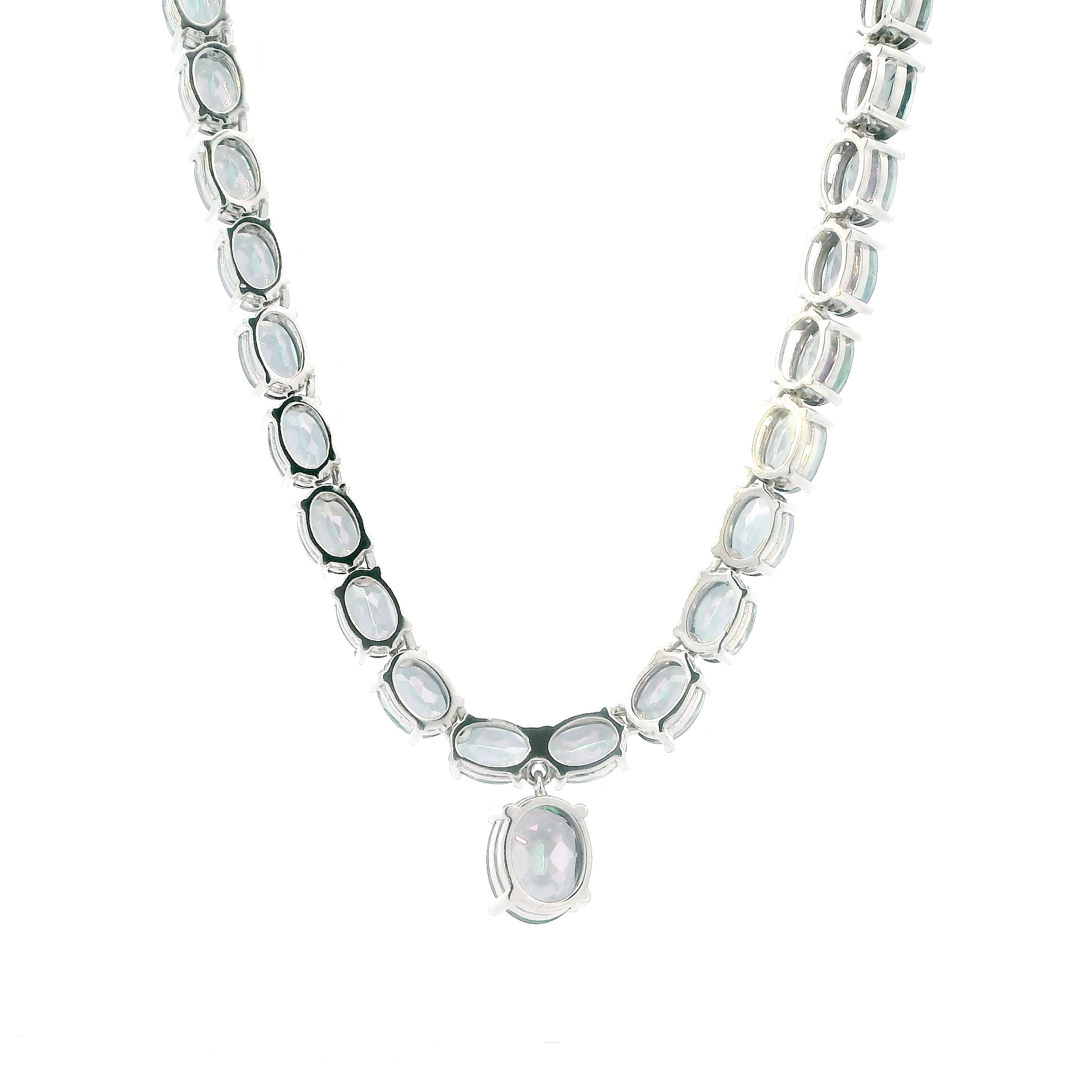 Sterling Silver Mystic Topaz Necklace