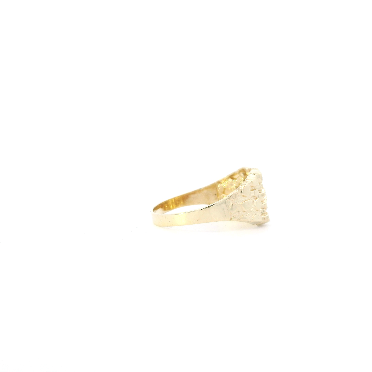 10K Yellow Gold Nugget Ring