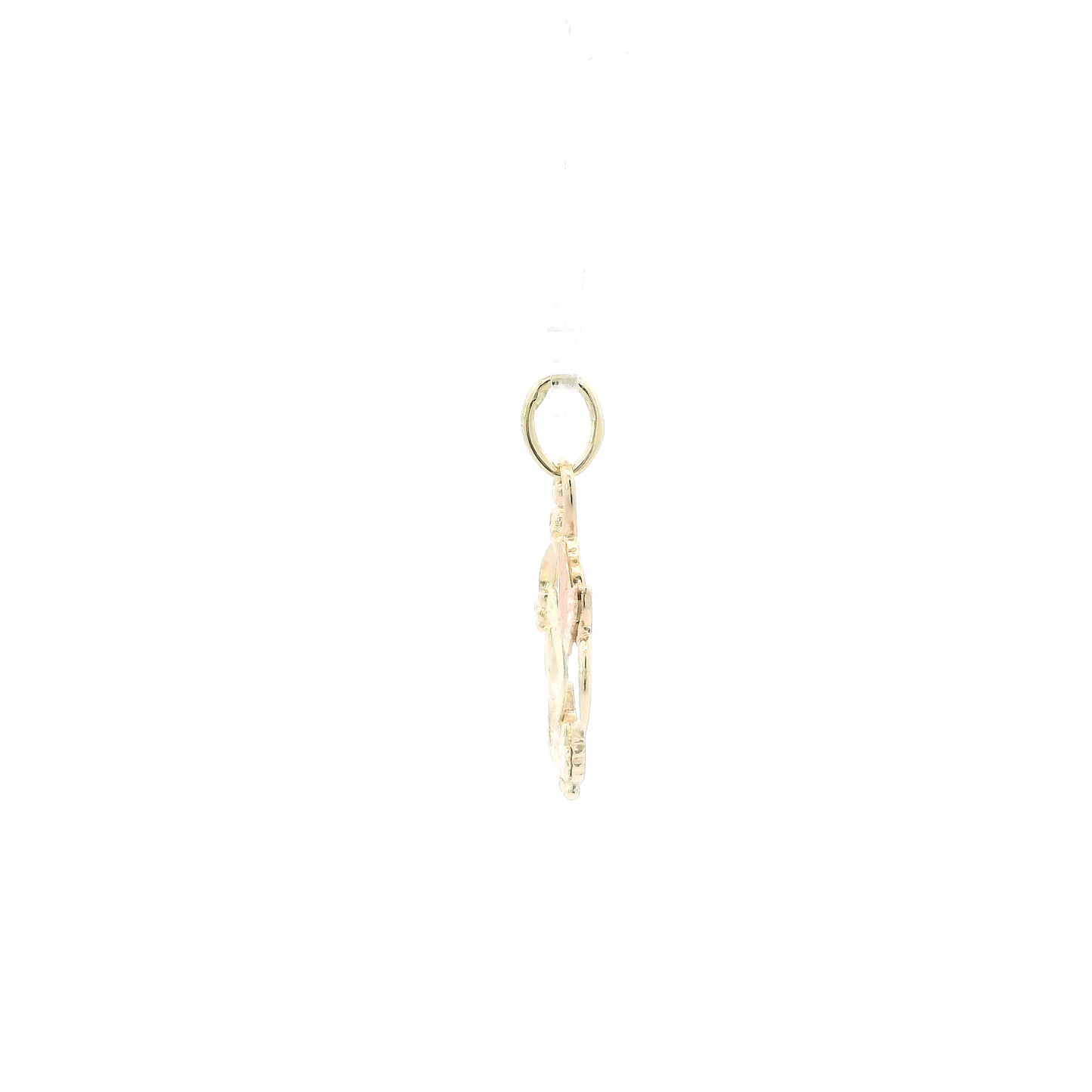 10K Yellow & Rose Gold Hummingbird Pendant