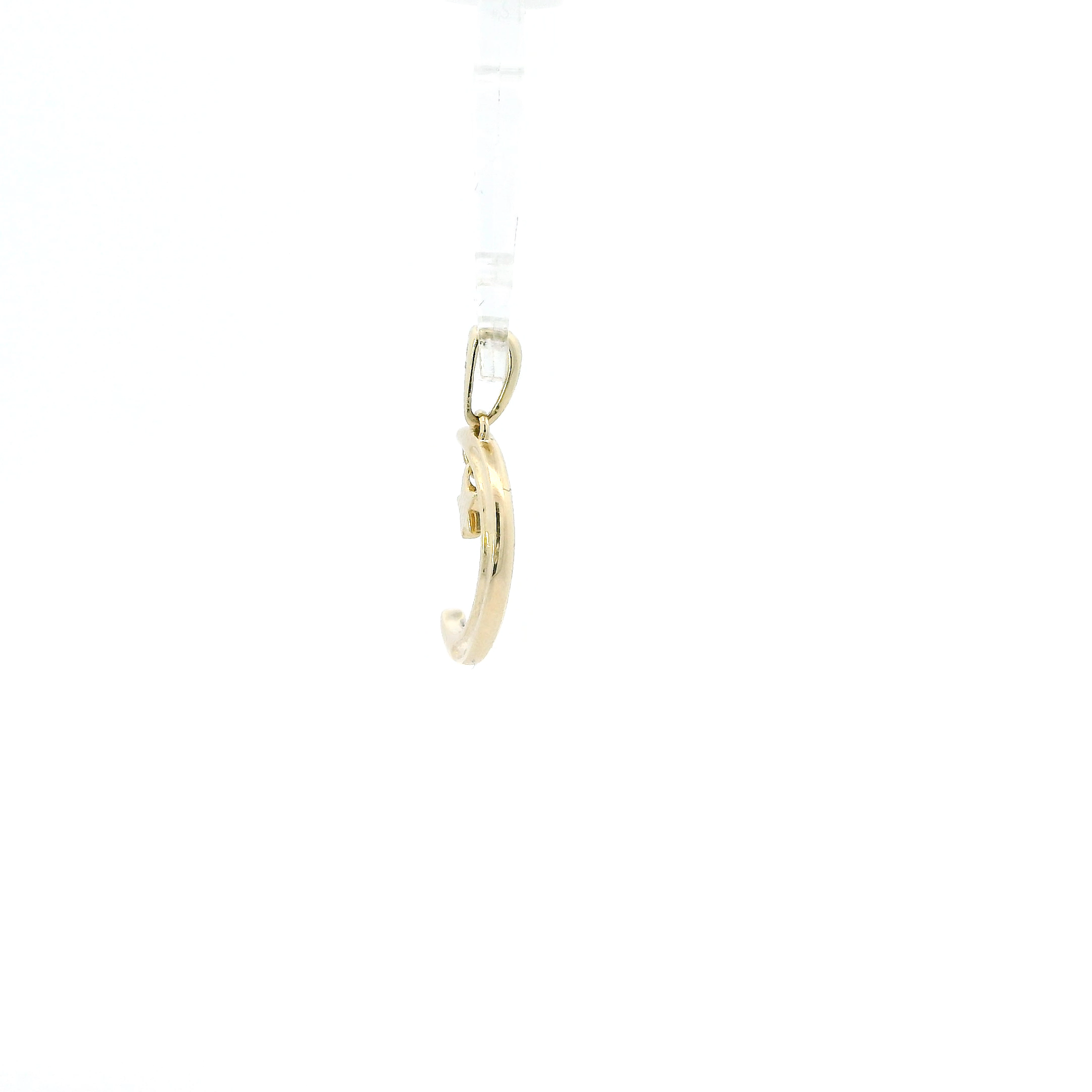 10K Yellow Gold Diamond Star & Moon Pendant - 0.07ct