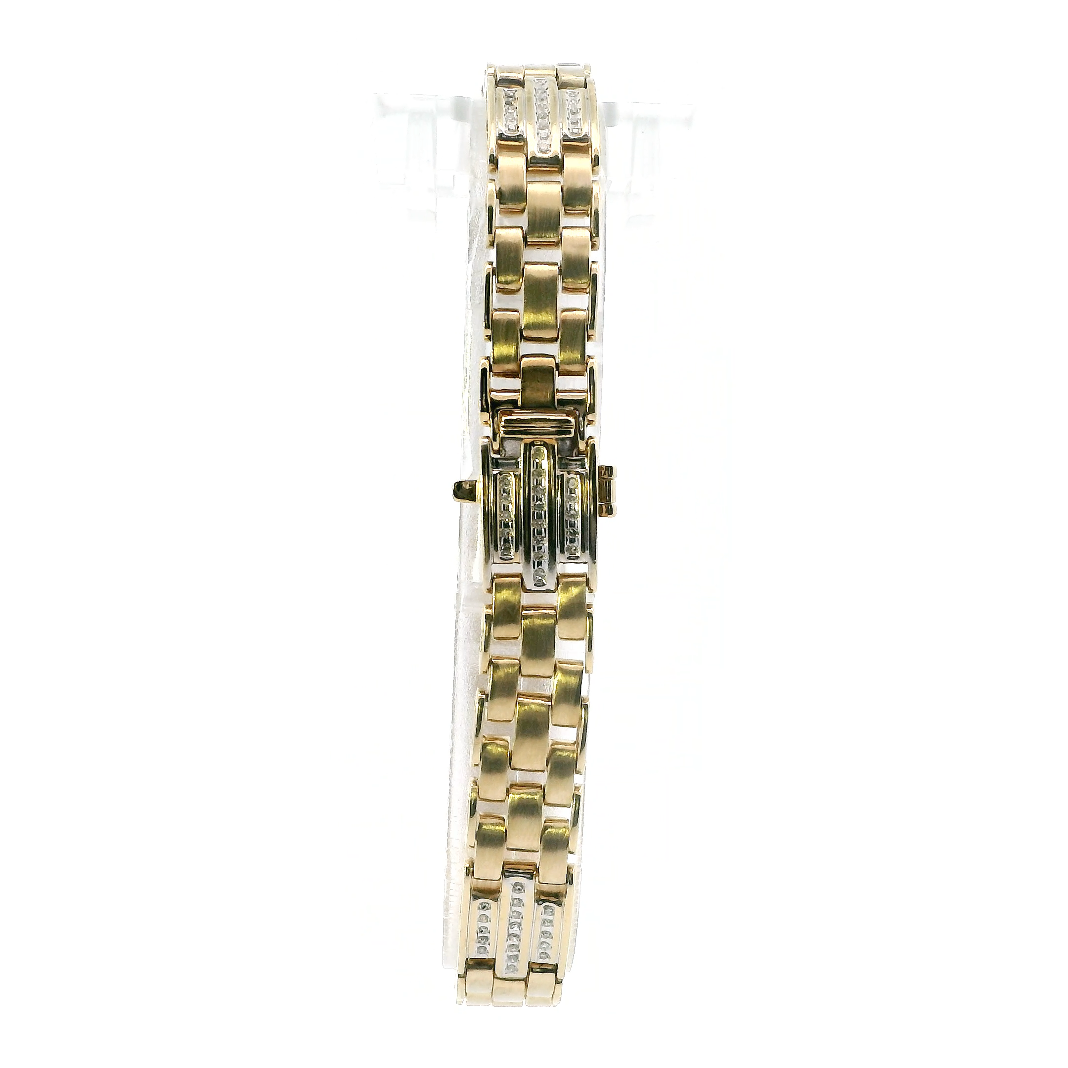 10K Yellow Gold Diamond Panther Link Bracelet
