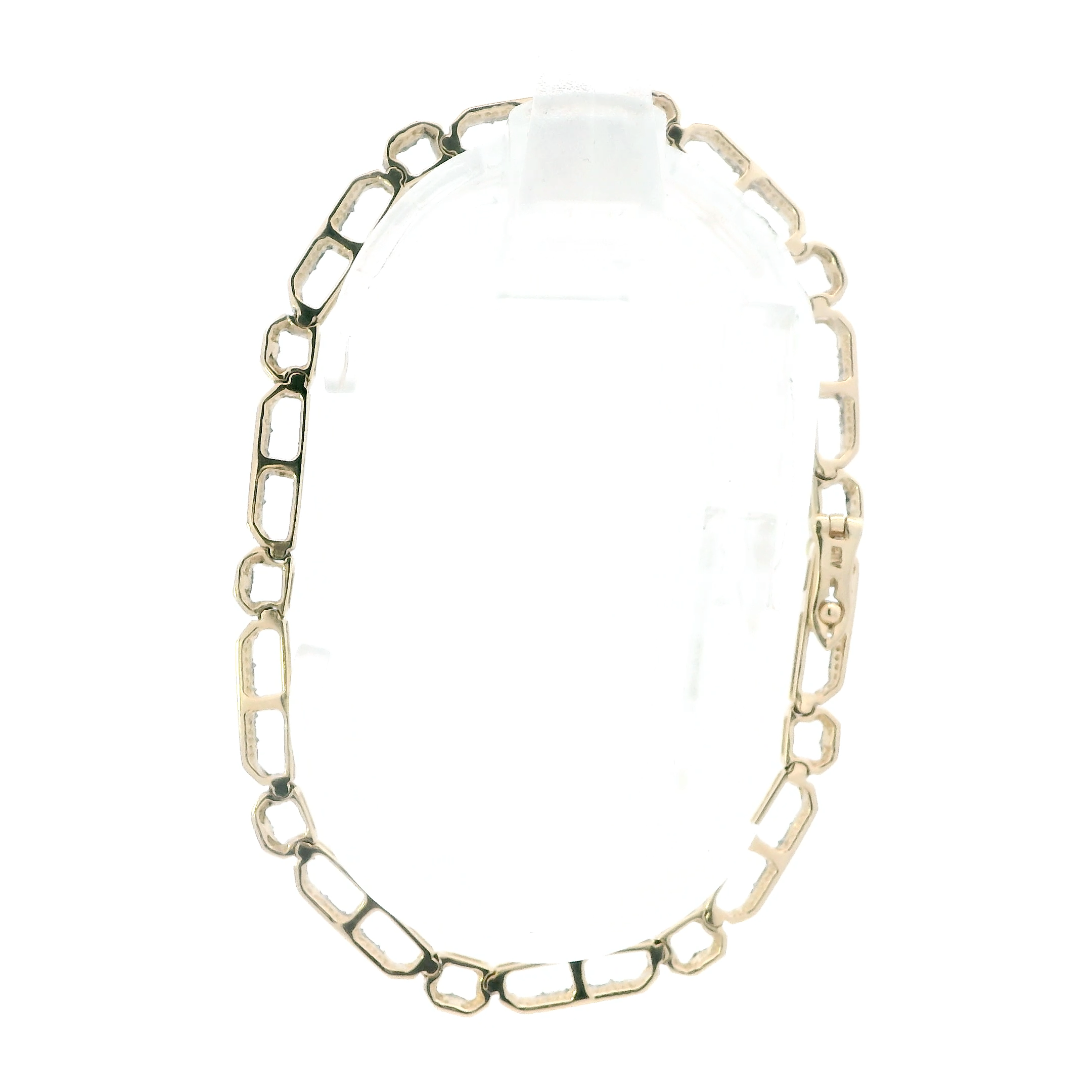 10K Yellow Gold Diamond Tennis Bracelet - 0.91ct