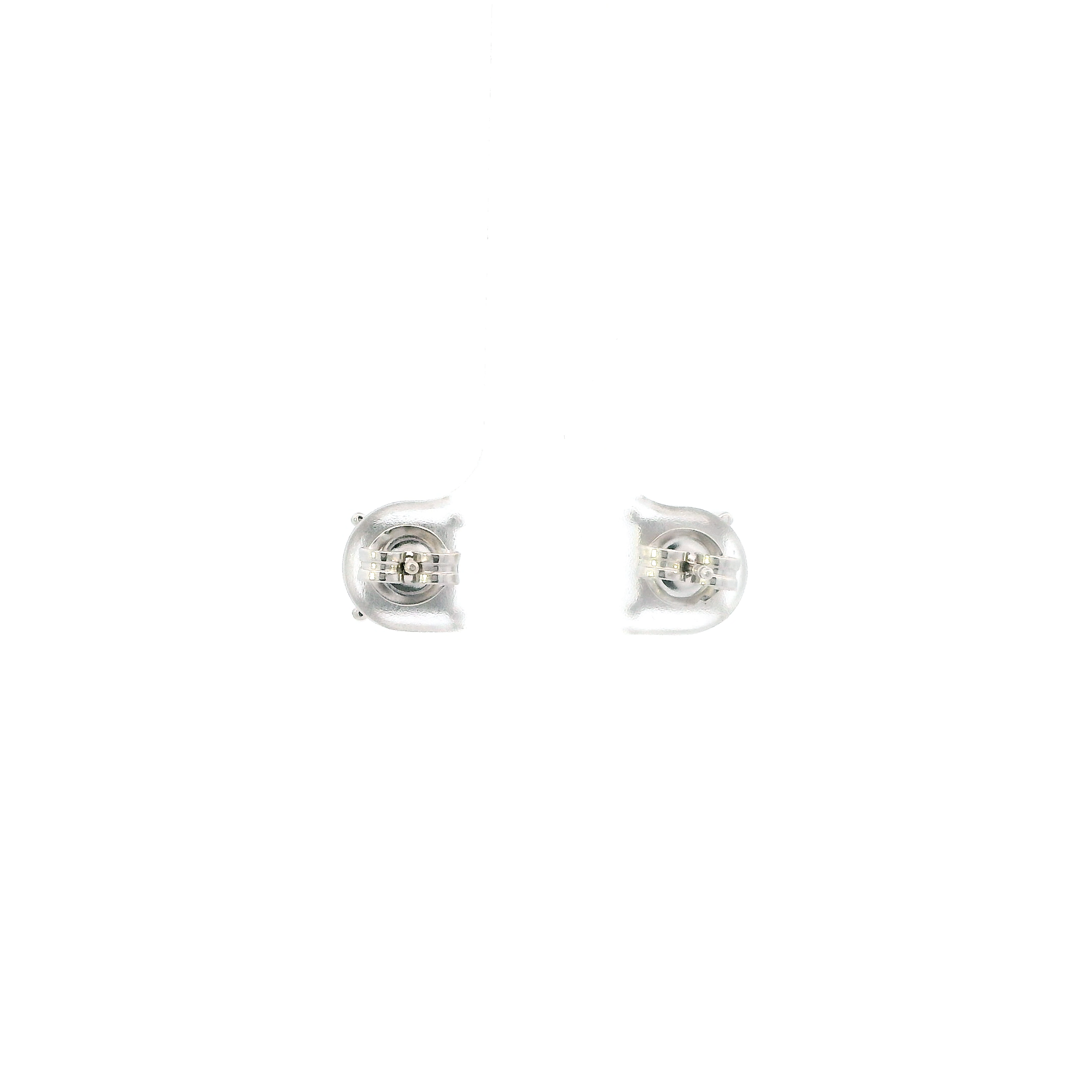 14K White Gold Diamond Earrings - 1.02ct