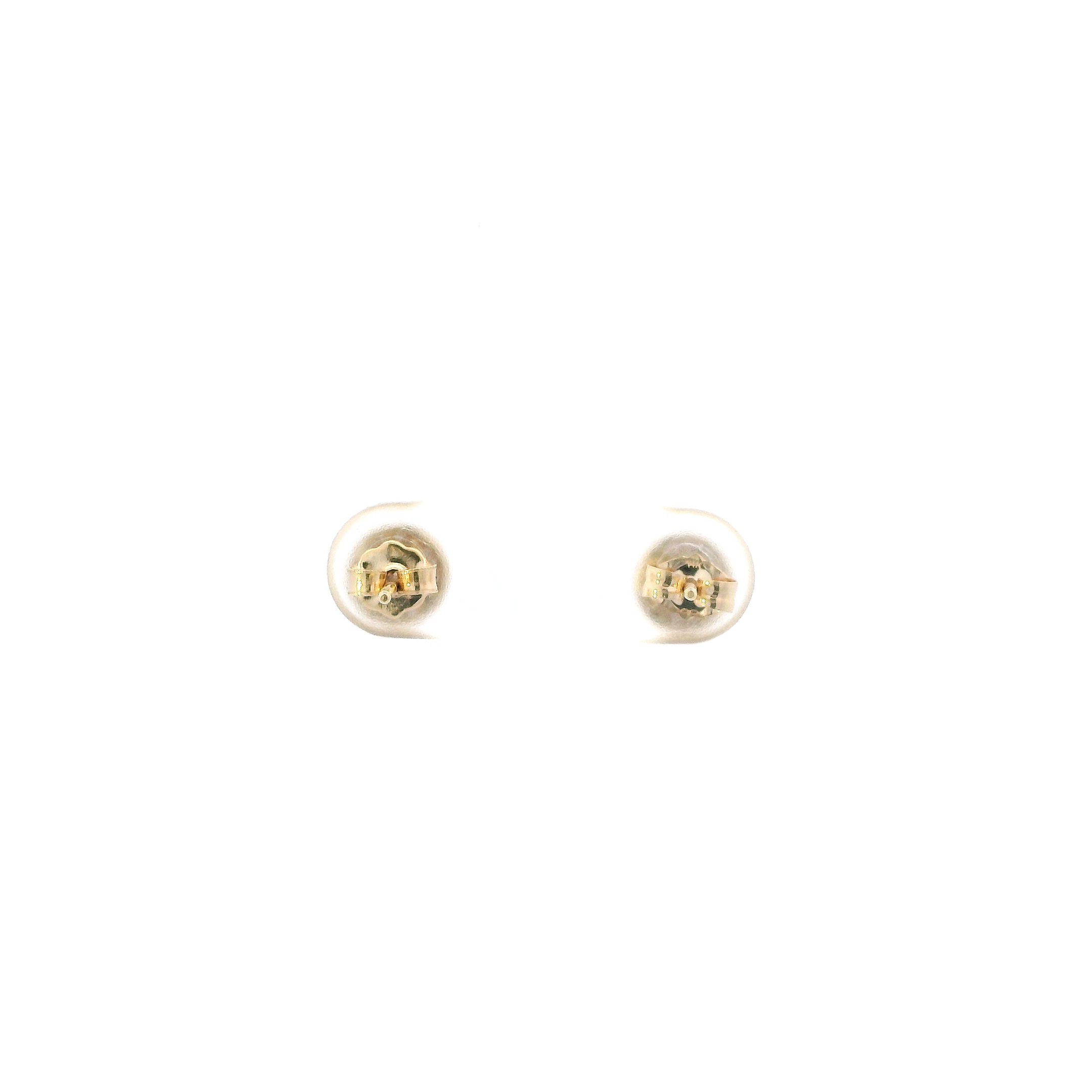 14K Yellow Gold Diamond Stud Earrings - 0.42ct