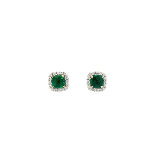14K Yellow Gold Diamond Earrings - 0.33ct
