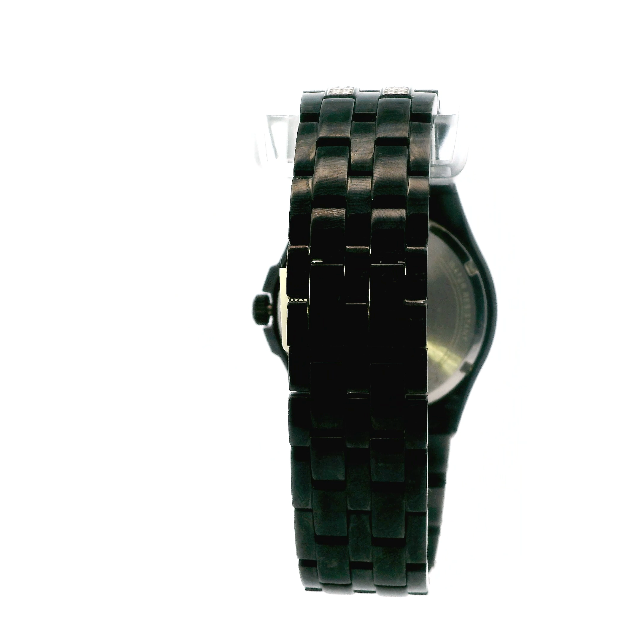Bulova Crystal Date Luminous Black Stainless Steel Men's Watch