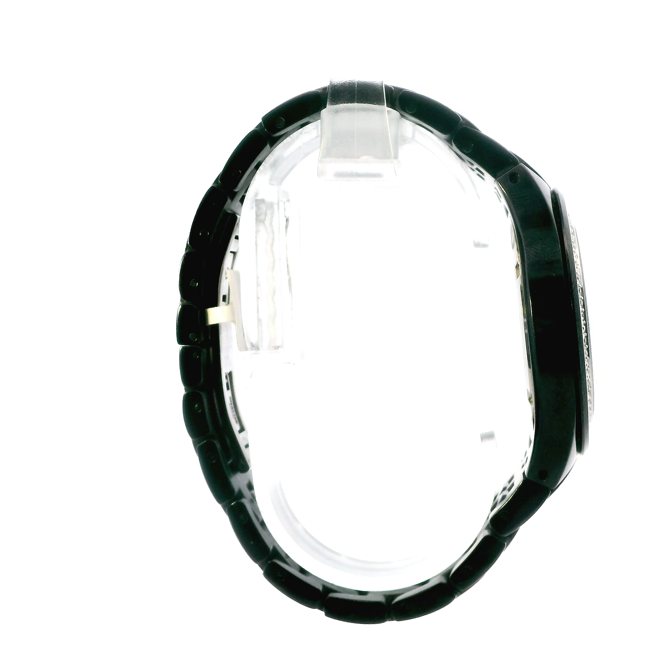 Bulova Crystal Date Luminous Black Stainless Steel Men's Watch
