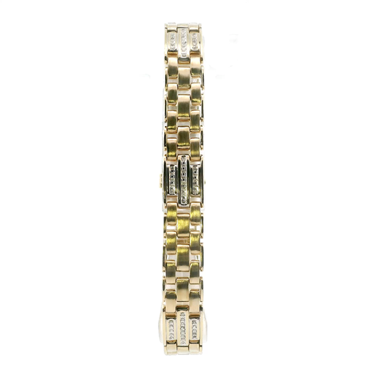 10K Yellow Gold Diamond Panther Link Bracelet