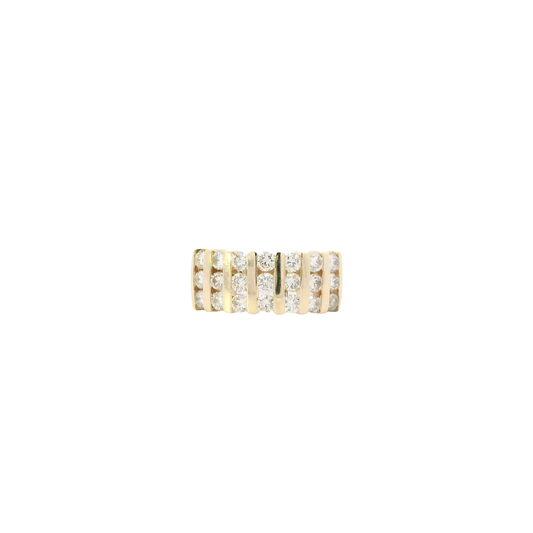 14K Yellow Gold Diamond Women's Ring - 1.05ct