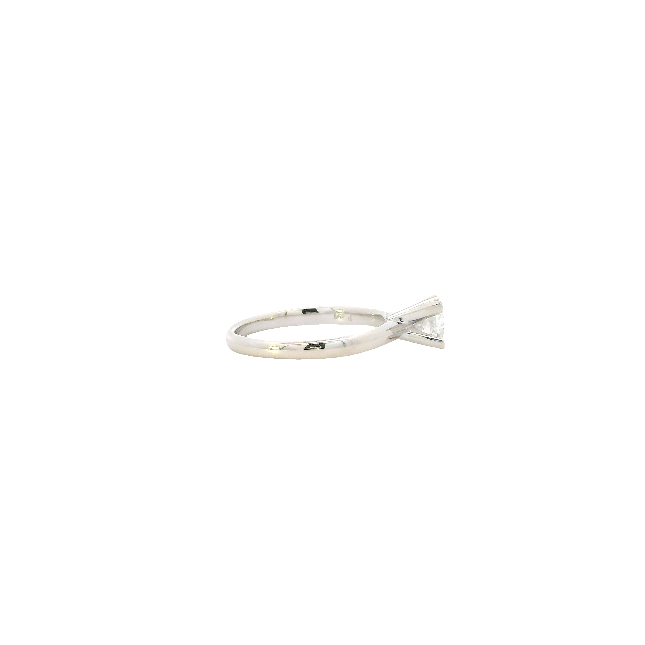 14K White Gold Diamond Solitaire Ring - 0.50ct