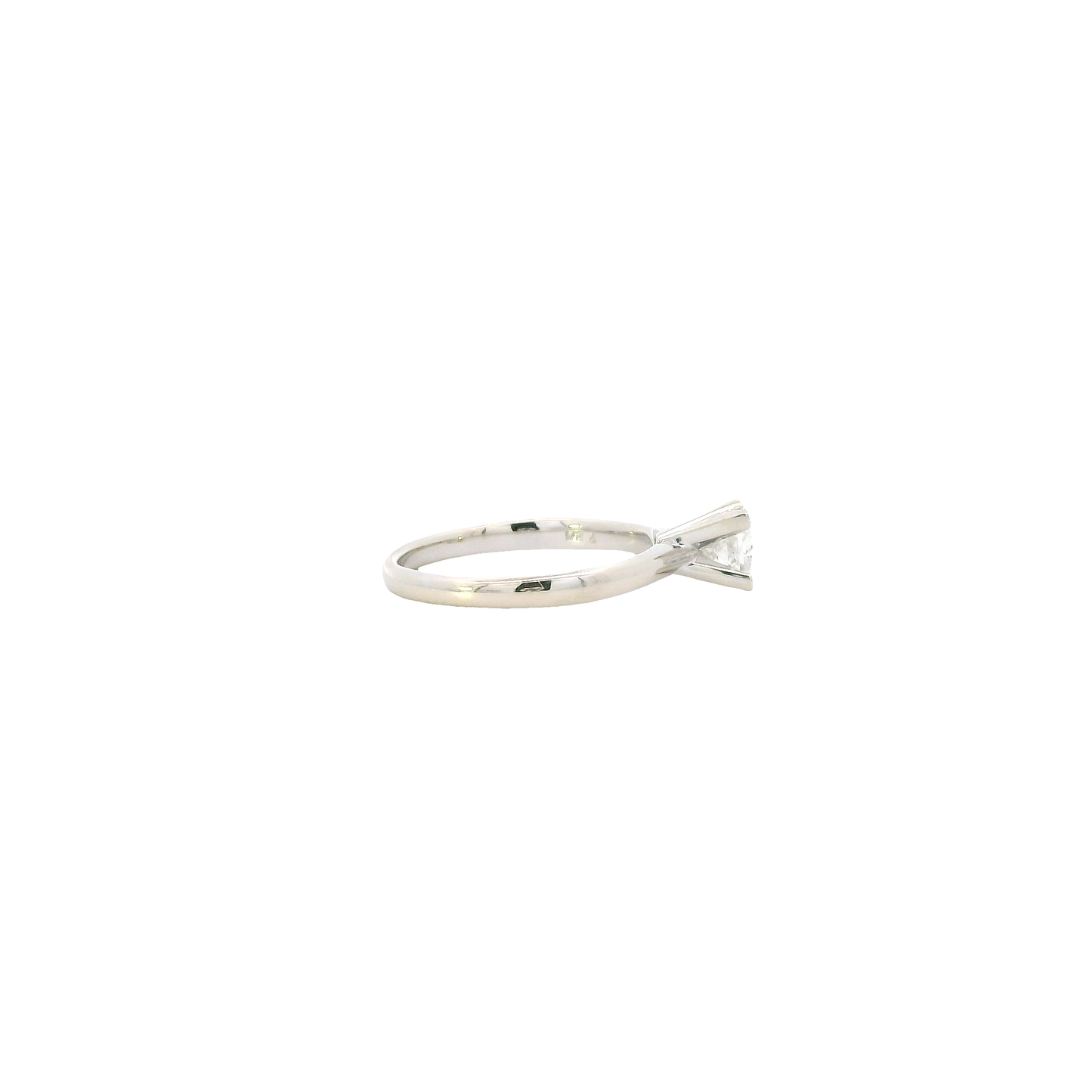 14K White Gold Diamond Solitaire Ring - 0.50ct