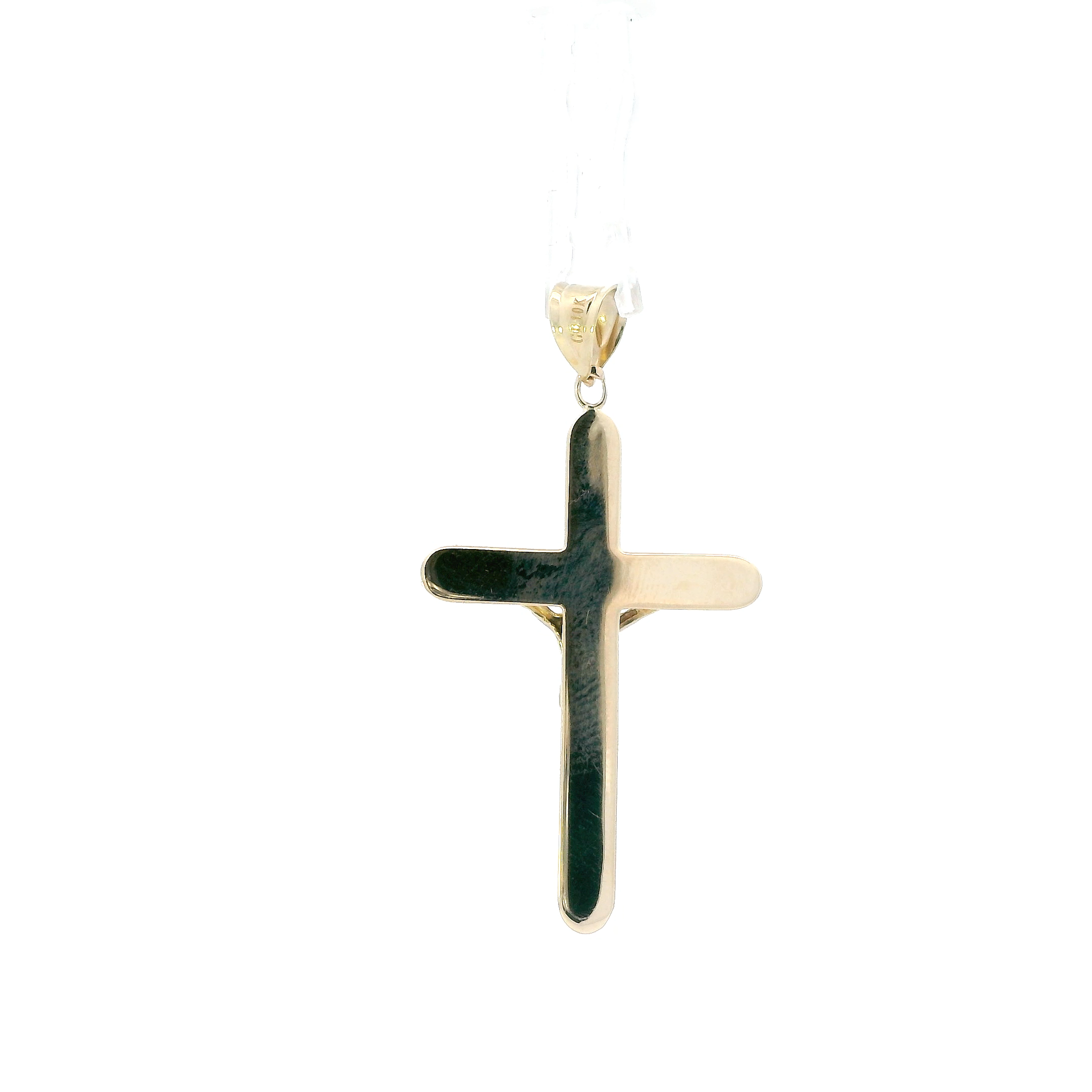 10K Yellow & White Gold Crucifix Pendant