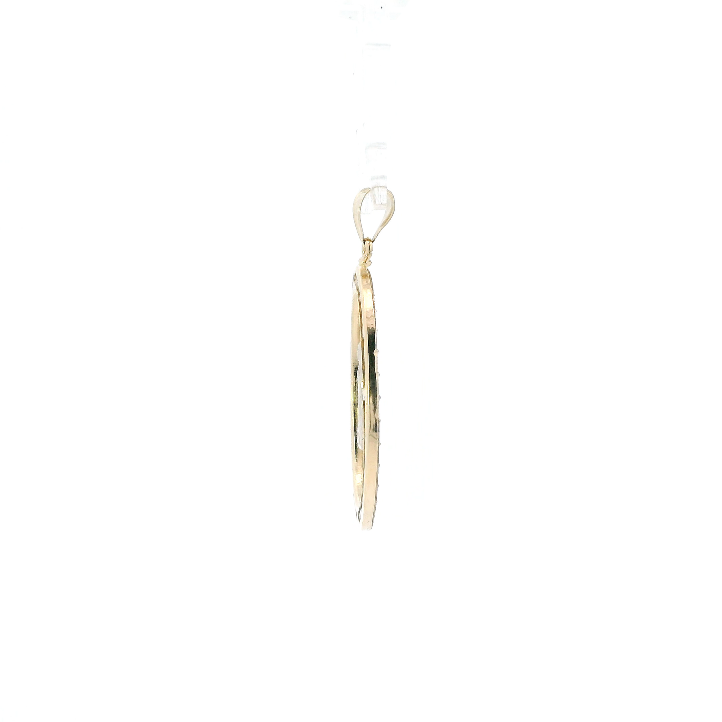14K Yellow & White Gold Virgin Mary Pendant