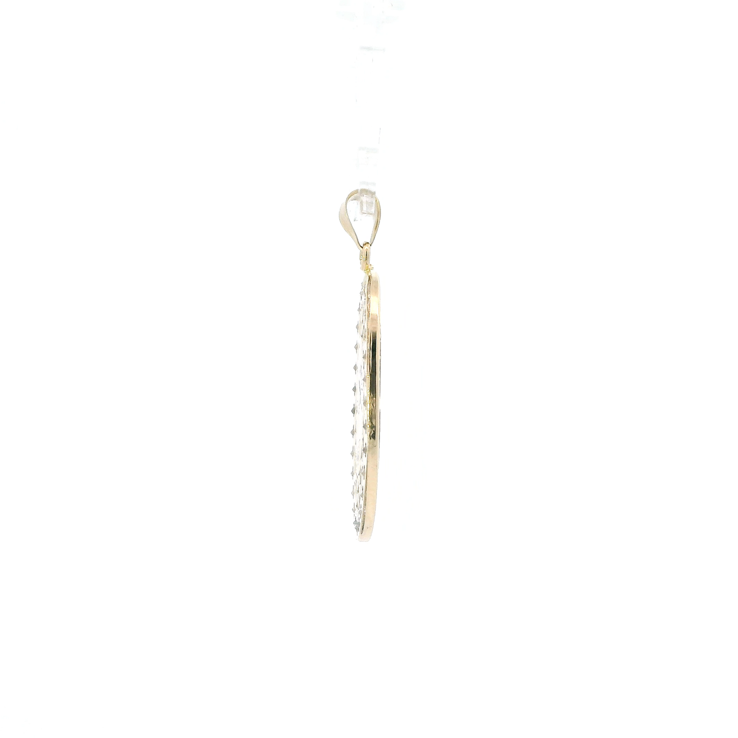 14K Yellow & White Gold Virgin Mary Pendant