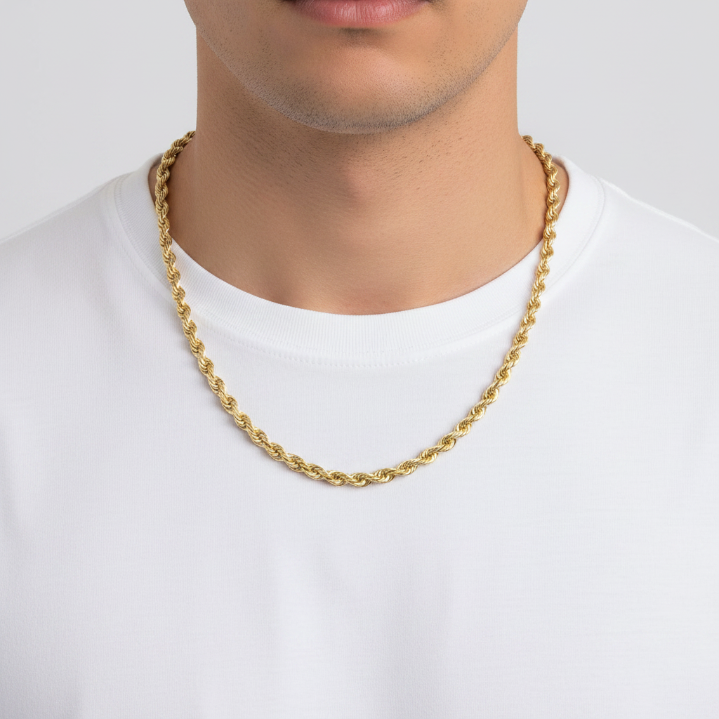 10K Yellow Gold 22" Rope Chain