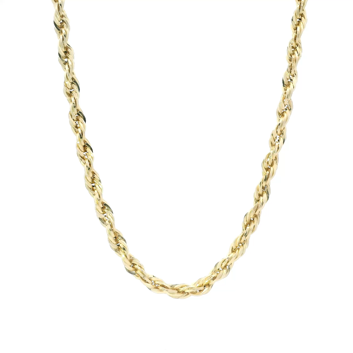 10K Yellow Gold 20" Hollow Rope Chain