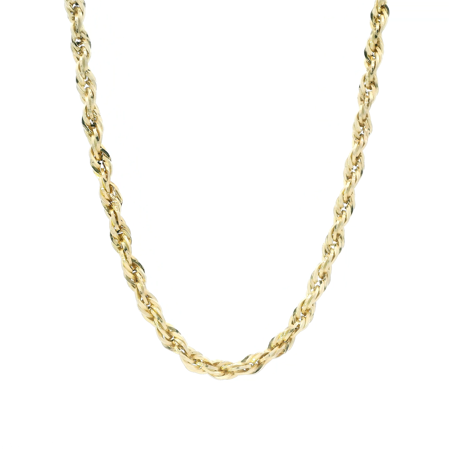 10K Yellow Gold 20" Hollow Rope Chain