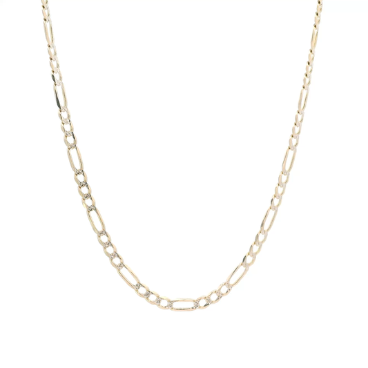 14K Yellow Gold 25" Figaro Chain
